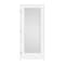 Codel Doors 18" x 80" x 1-3/8" Primed 1-Panel with White Lami Glass Interior Shaker 4-9/16" RH Prehung Door 1668pri8401GLRH10B4916 - alternate 1